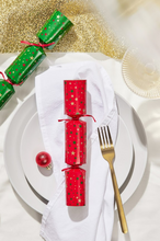 Load image into Gallery viewer, Bulk buy, "Red & Green Merry" 9inch" Box of 80 | Bonbon Crackers