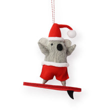Load image into Gallery viewer, 3D Bauble Felt Surfer Koala