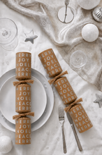 Load image into Gallery viewer, Holiday Cheer - Box of 8, 12"/30cm Kraft Christmas Crackers