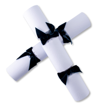 Load image into Gallery viewer, Bulk buy, Luxury, Christmas Snowfall, Ultra High Quality, Navy Blue Bow, Handmade Bon Bon - Box of 48 Units | Bonbon Crackers