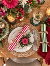 Load image into Gallery viewer, Merry Stripe - 30cm, Red & Green Set.