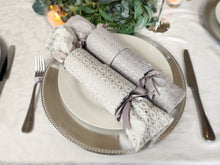 Load image into Gallery viewer, Christmas Re-Crackers | Handmade Waste Free Reusable Bonbons | Ultra High Quality | Silver & Ice | Box of 8