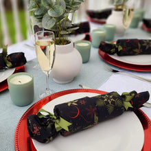 Load image into Gallery viewer, Christmas Re-Crackers | Handmade Waste Free Reusable Bonbons | Ultra High Quality | Snowflakes on Black | Box of 8