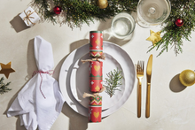 Load image into Gallery viewer, Bulk buy, Eco-Friendly, Knitted Reindeer & Tree 12", Box of 48 units | Bonbon Crackers