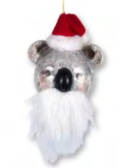 Bearded Koala - 3D Christmas Tree Bauble