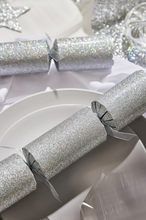 Load image into Gallery viewer, Bulk buy, &quot;Silver Sparkling&quot; 12&quot; Box of 36 | Bonbon Crackers

