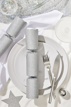 Load image into Gallery viewer, Bulk buy, &quot;Silver Sparkling&quot; 12&quot; Box of 36 | Bonbon Crackers
