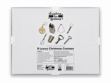 Load image into Gallery viewer, Holiday Cheer - Box of 8, 12"/30cm Kraft Christmas Crackers
