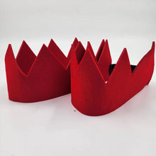 Load image into Gallery viewer, Waste Free Celebrations | Handsewn Reusable Wool Felt Crowns | Ultra High Quality | Pack of 8
