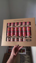 Load and play video in Gallery viewer, Bulk buy, Eco-Friendly, Knitted Reindeer &amp; Tree 12&quot;, Box of 48 units | Bonbon Crackers
