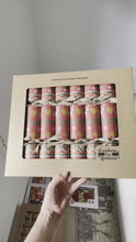 Load and play video in Gallery viewer, Eco-Friendly, Knitted Reindeer &amp; Tree 12&quot;, Box of 8 | Bonbon Crackers
